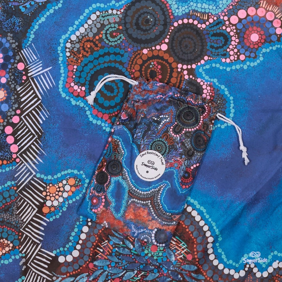 XL Bunjil Over Wurundjeri - Sand Free Beach Towel (INDENT ONLY)