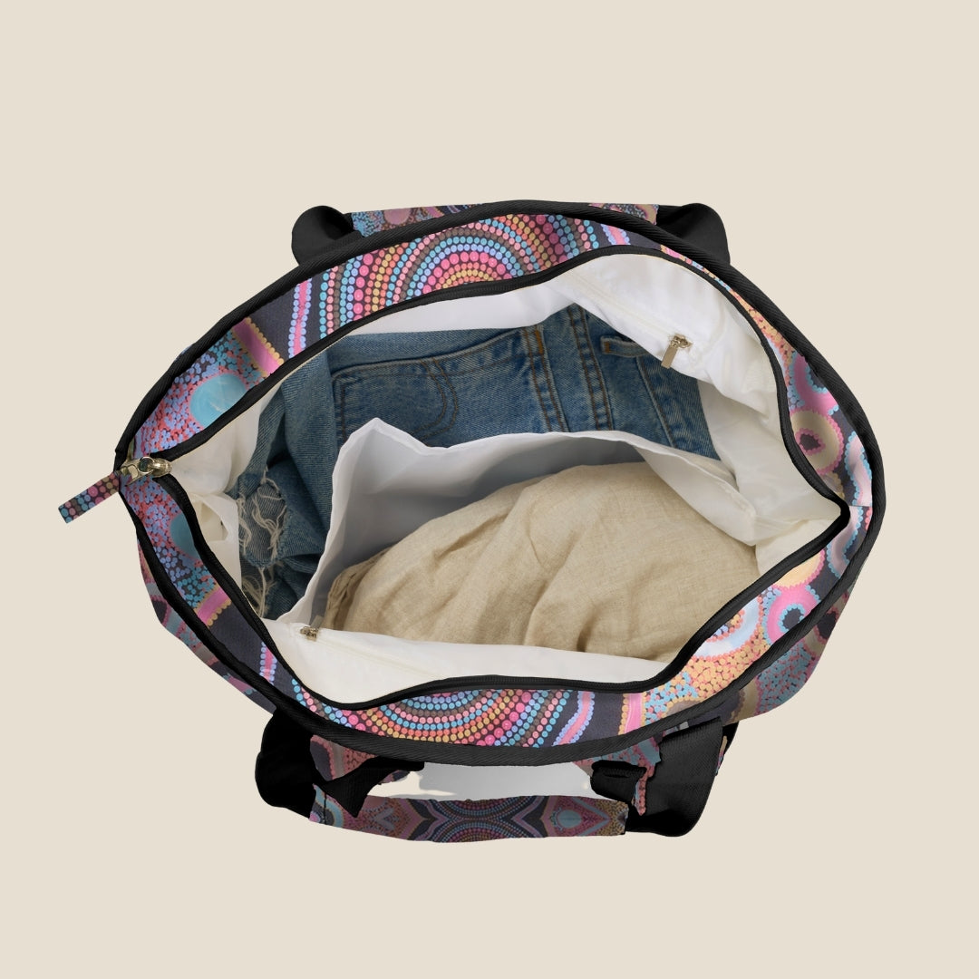 Camping Under The Moonlight Beach Bag