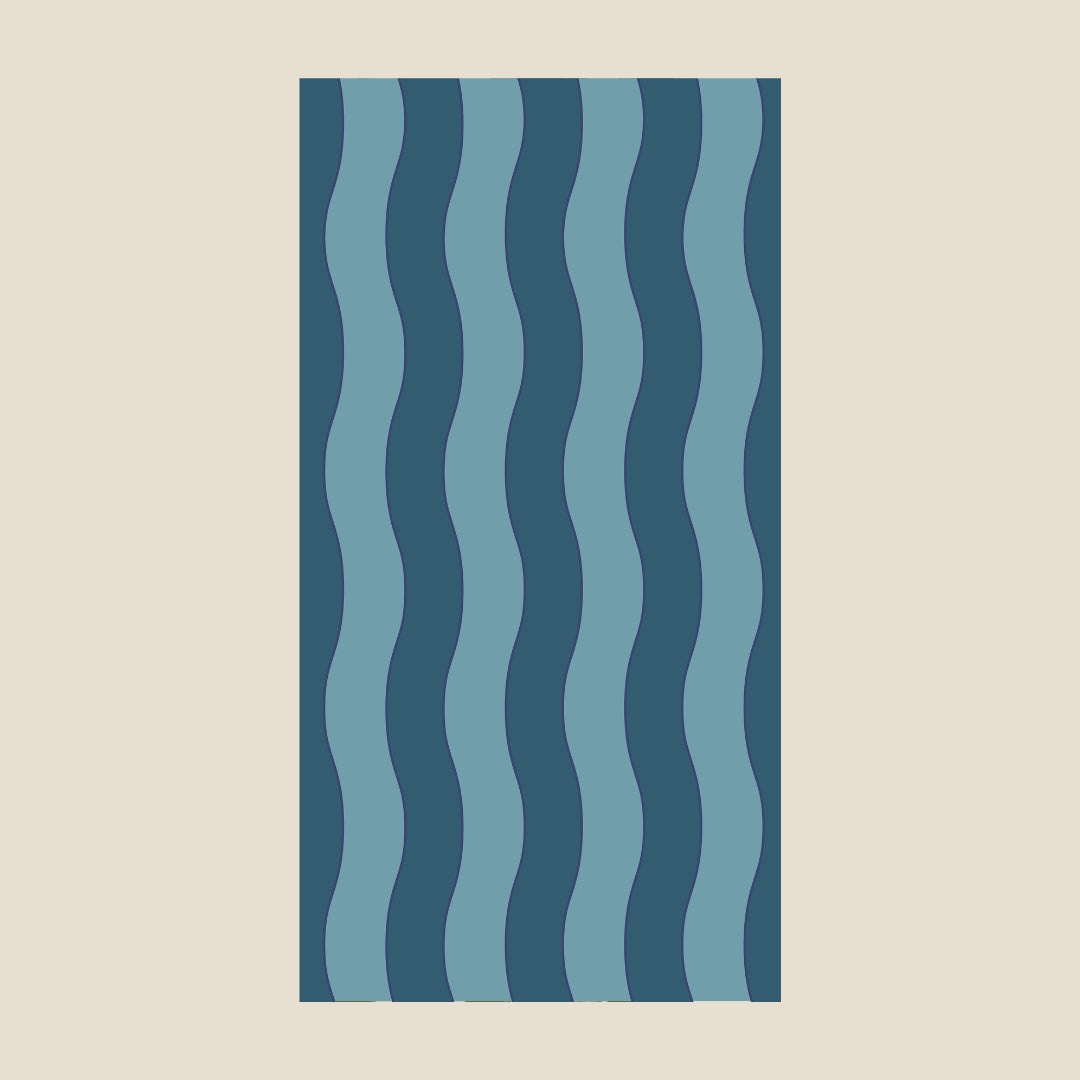 Tall Jagger (Tidal) Sand Free Beach Towel