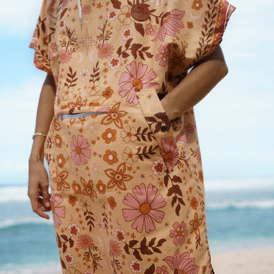 Boho Sun Changing Towel Poncho