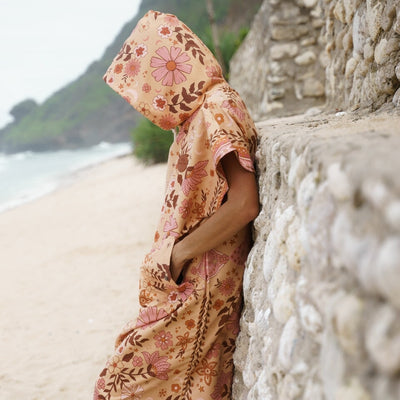 Boho Sun Changing Towel Poncho