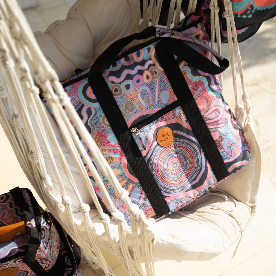 Camping Under The Moonlight Beach Bag Unclassified SomerSide
